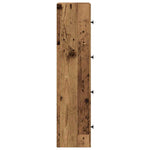 Antik fa színű szerelt fa könyvespolc 40x24x102 cm 6