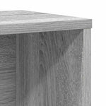 Szürke sonoma színű szerelt fa könyvespolc 60x24x101,5 cm 9