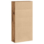 Antik fa színű szerelt fa könyvespolc 60x24x120 cm 6