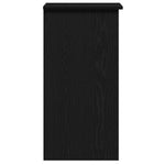 Fekete forgácslap íróasztal polcokkal 84x40x78 cm 6