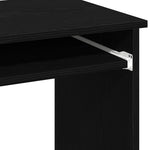 Fekete forgácslap íróasztal polcokkal 84x40x78 cm 8