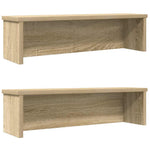Konyhai állványok egymásba rakható 2 db Sonoma tölgy 50x15x16cm