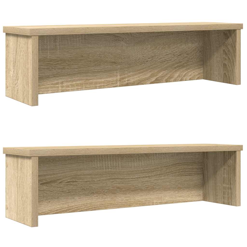 Konyhai állványok egymásba rakható 2 db Sonoma tölgy 50x15x16cm