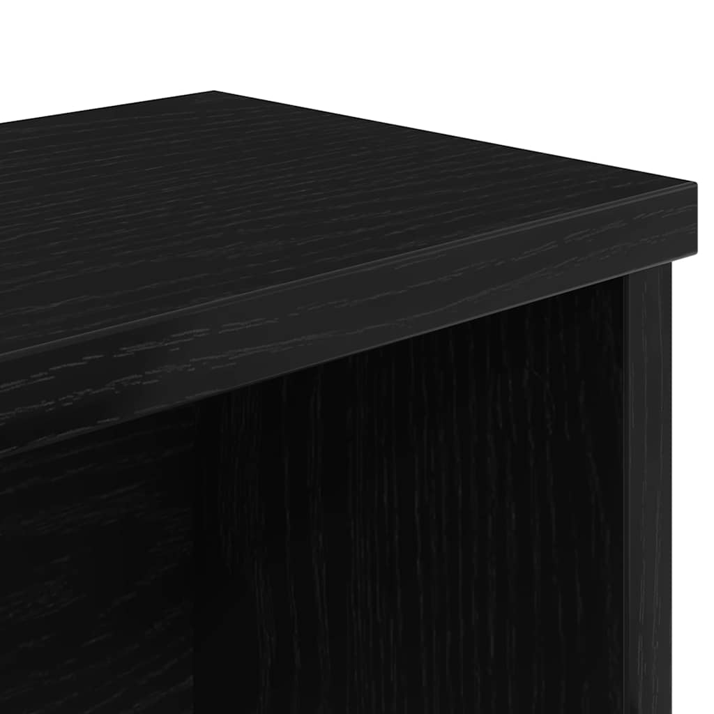 Konyhai állvány rakodható fekete 60x15x16 cm műfa 6