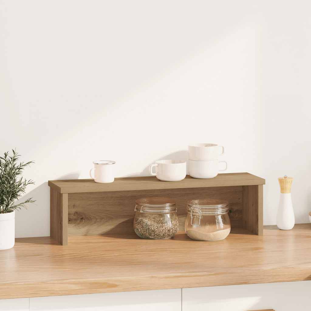 Konyhai állvány rakodható Artisan tölgy 60x15x16 cm műfa 2
