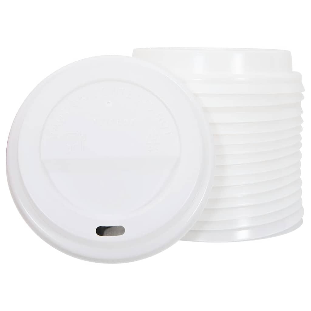 1000 db papír kávéscsészék fedővel 12oz 300ml 6
