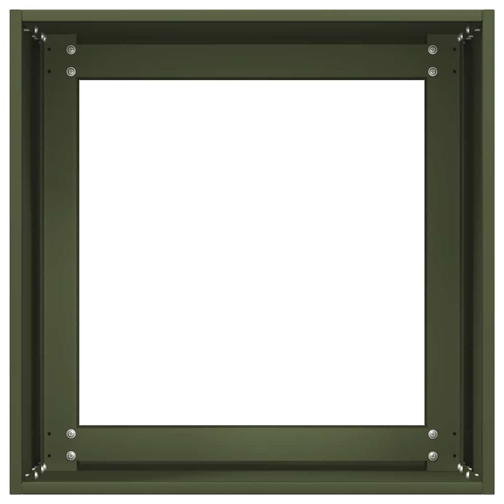 Olívazöld hidegen hengerelt acél növénytartó 40x40x40 cm 5