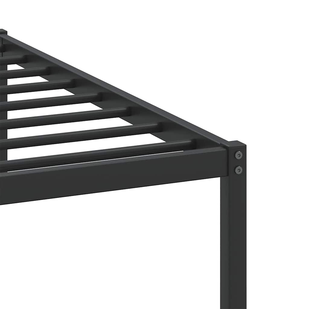 Füstös tölgy színű szerelt fa ágykeret matrac nélkül 200x200 cm 10