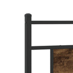 Füstös tölgy színű szerelt fa ágykeret matrac nélkül 80x200 cm 9
