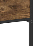 Füstös tölgy színű szerelt fa ágykeret matrac nélkül 80x200 cm 10