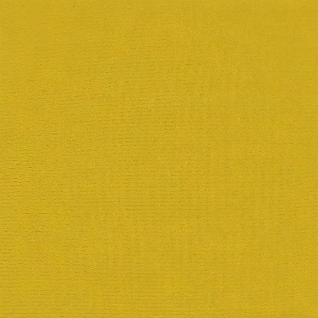 Kétszemélyes sárga bársony kanapé 180x78x84 cm 8