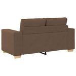 Barna szövet loveseat kanapé 160x77x82 cm 6