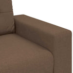 Barna szövet loveseat kanapé 160x77x82 cm 7