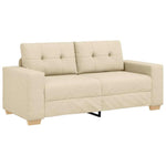 Krém szövet loveseat kanapé 180x77x82 cm 2