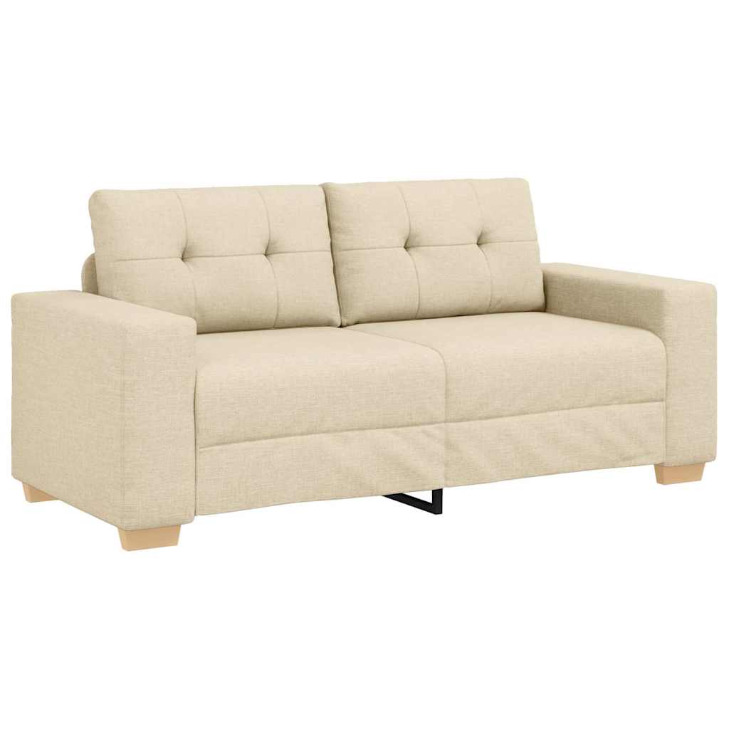Krém szövet loveseat kanapé 180x77x82 cm 2