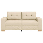 Krém szövet loveseat kanapé 180x77x82 cm 4