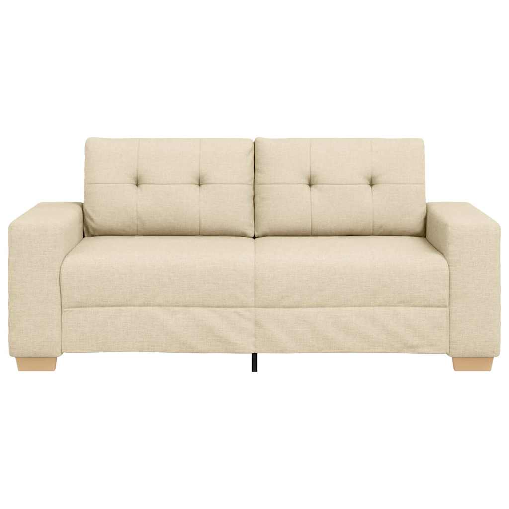 Krém szövet loveseat kanapé 180x77x82 cm 4