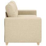 Krém szövet loveseat kanapé 180x77x82 cm 5