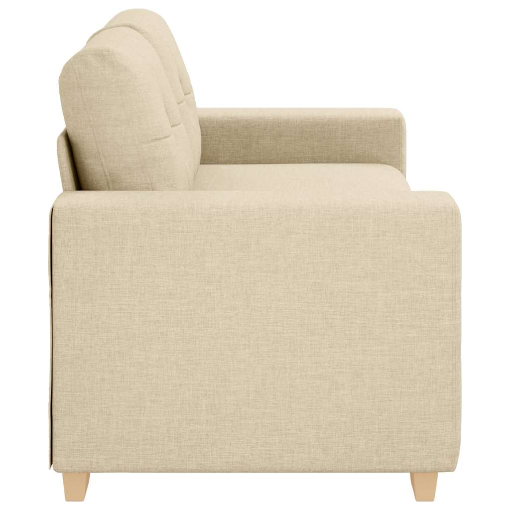 Krém szövet loveseat kanapé 180x77x82 cm 5