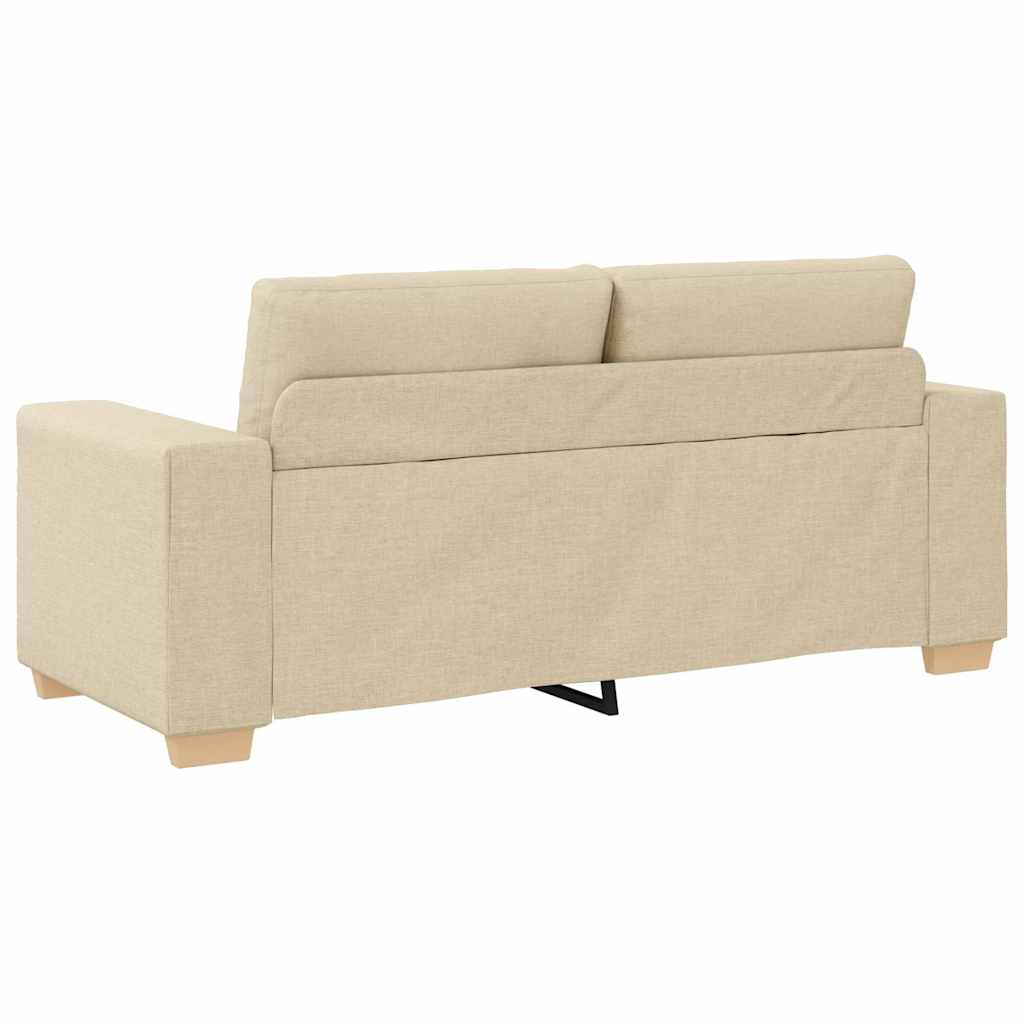 Krém szövet loveseat kanapé 180x77x82 cm 6