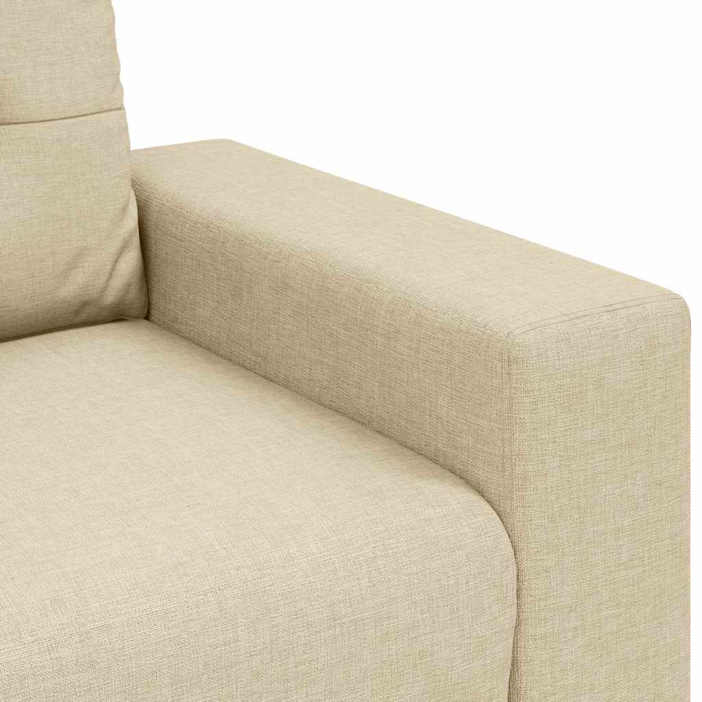 Krém szövet loveseat kanapé 180x77x82 cm 7