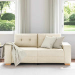 Vászon loveseat kanapé 180x77x82 cm 3