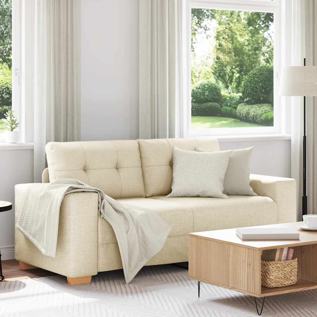 Vászon loveseat kanapé 180x77x82 cm