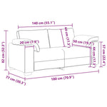 Bordó bársony loveseat kanapé 180x77x82 cm 9