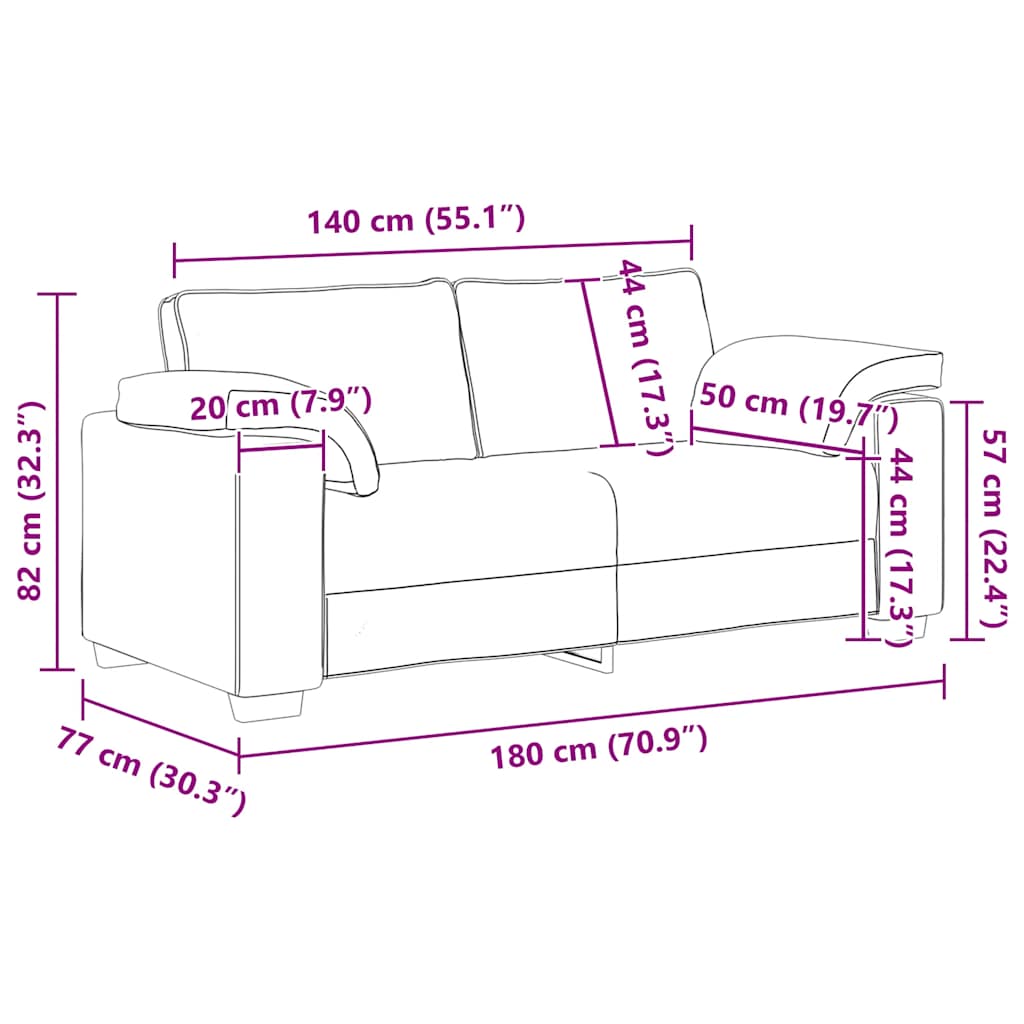 Bordó bársony loveseat kanapé 180x77x82 cm 9