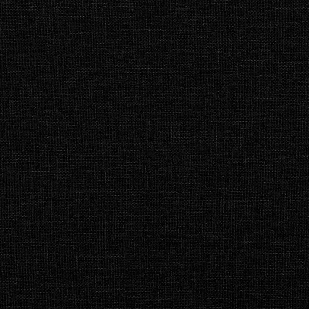 Kétszemélyes fekete szövetkanapé 160x81x84 cm 8