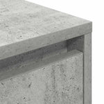 Betonszürke éjjeliszekrény LED-világítással 38x34x65 cm 12
