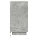 Betonszürke éjjeliszekrény LED-világítással 38x34x65 cm 8