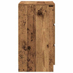 2 db antik fa éjjeliszekrények 3 fiókkal 39x35x65 cm 8