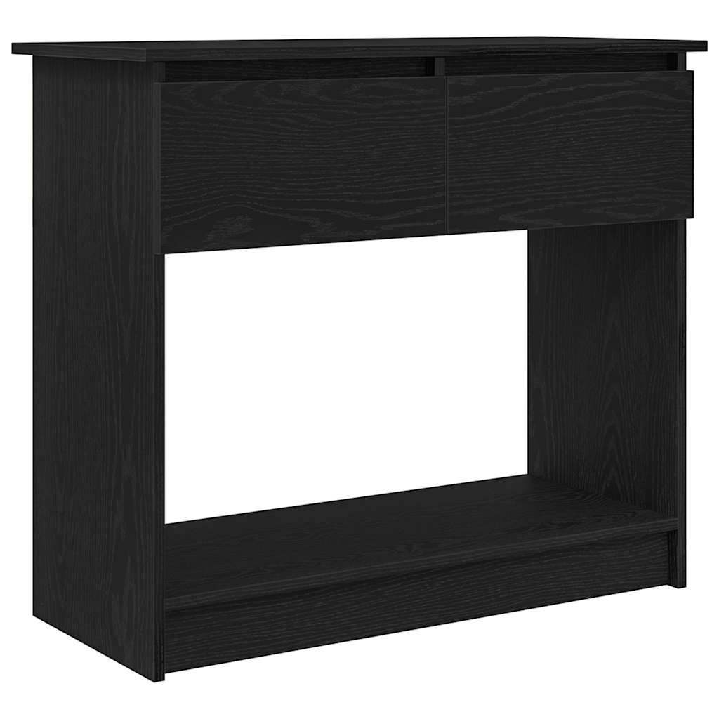 Fekete konzolasztal fiókokkal 85,5x38,5x74,5 cm 2