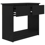 Fekete konzolasztal fiókokkal 85,5x38,5x74,5 cm 5
