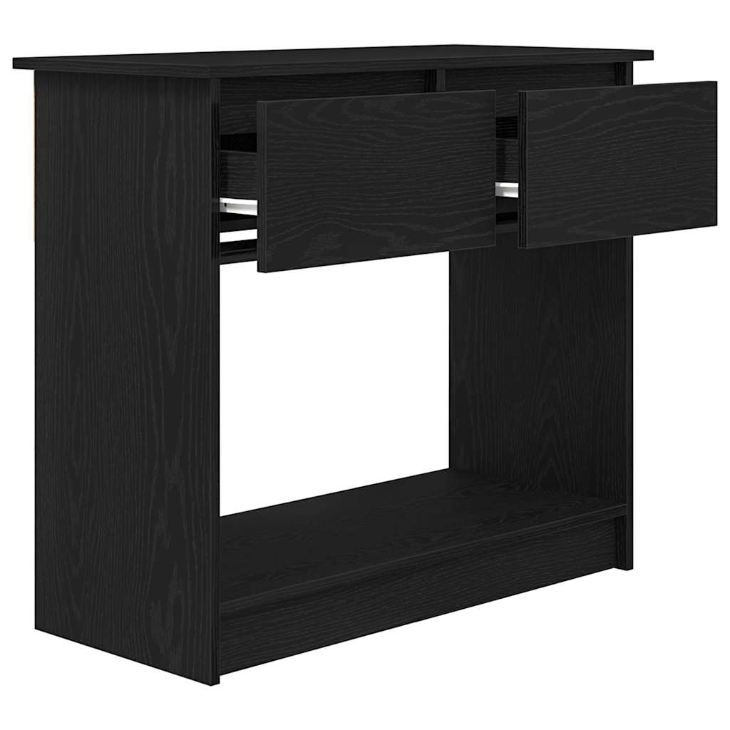 Fekete konzolasztal fiókokkal 85,5x38,5x74,5 cm 5