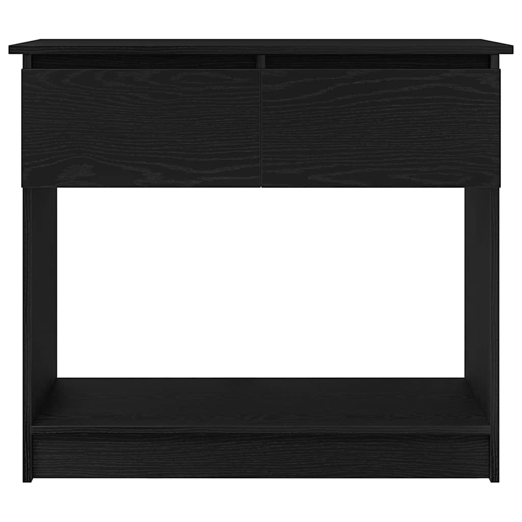 Fekete konzolasztal fiókokkal 85,5x38,5x74,5 cm 6