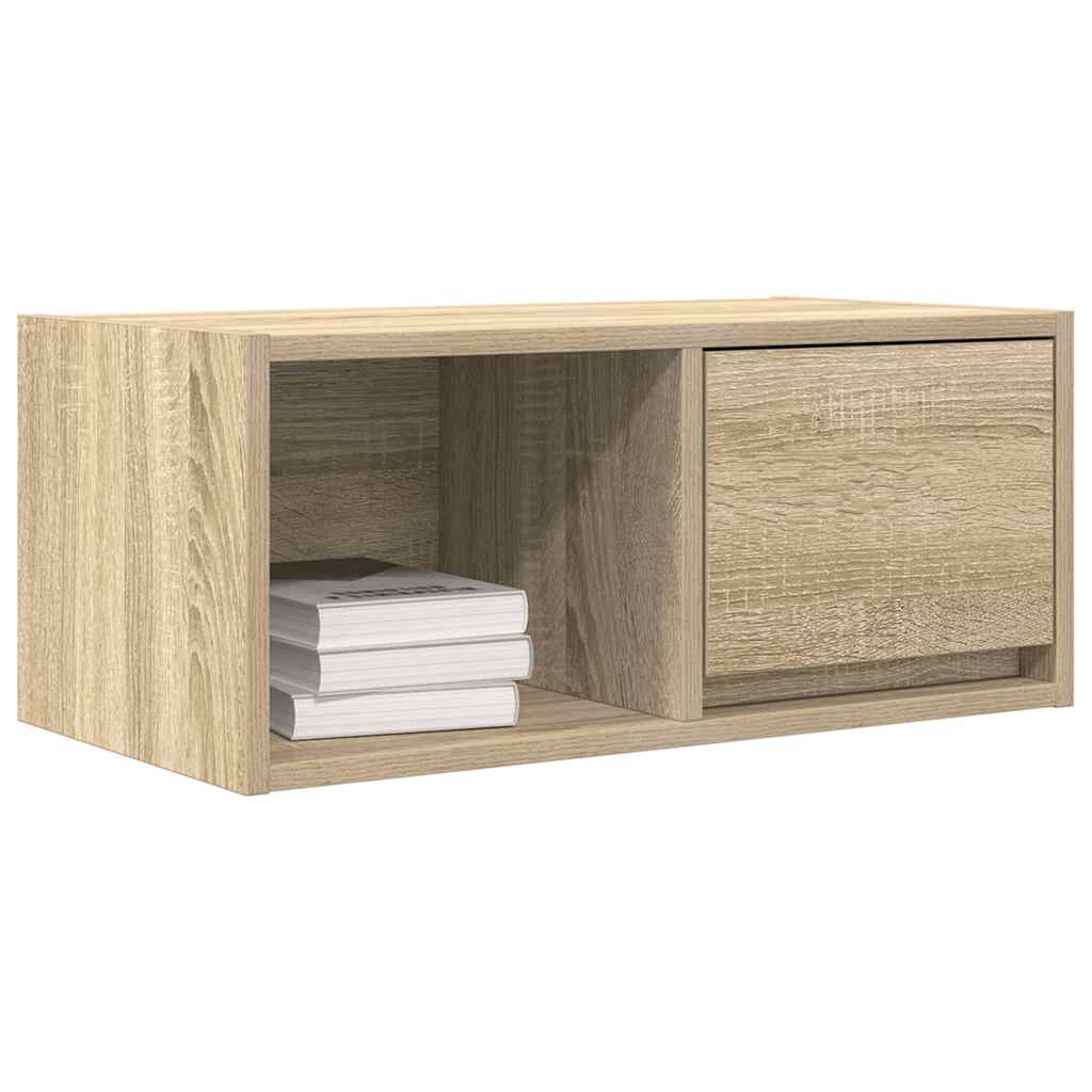 Sonoma tölgy színű szerelt fa fali TV-szekrény 60x31x25,5 cm 4