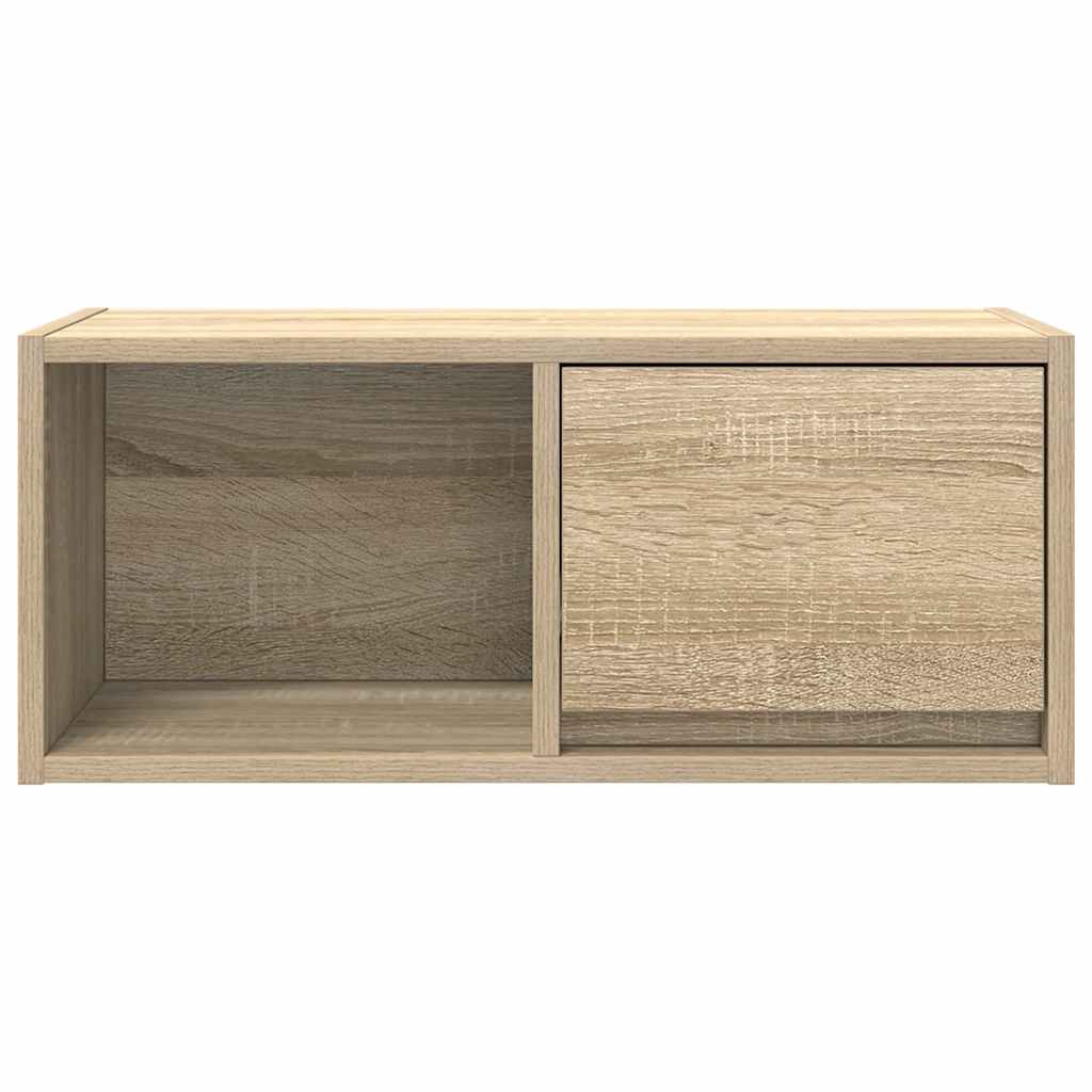 Sonoma tölgy színű szerelt fa fali TV-szekrény 60x31x25,5 cm 6