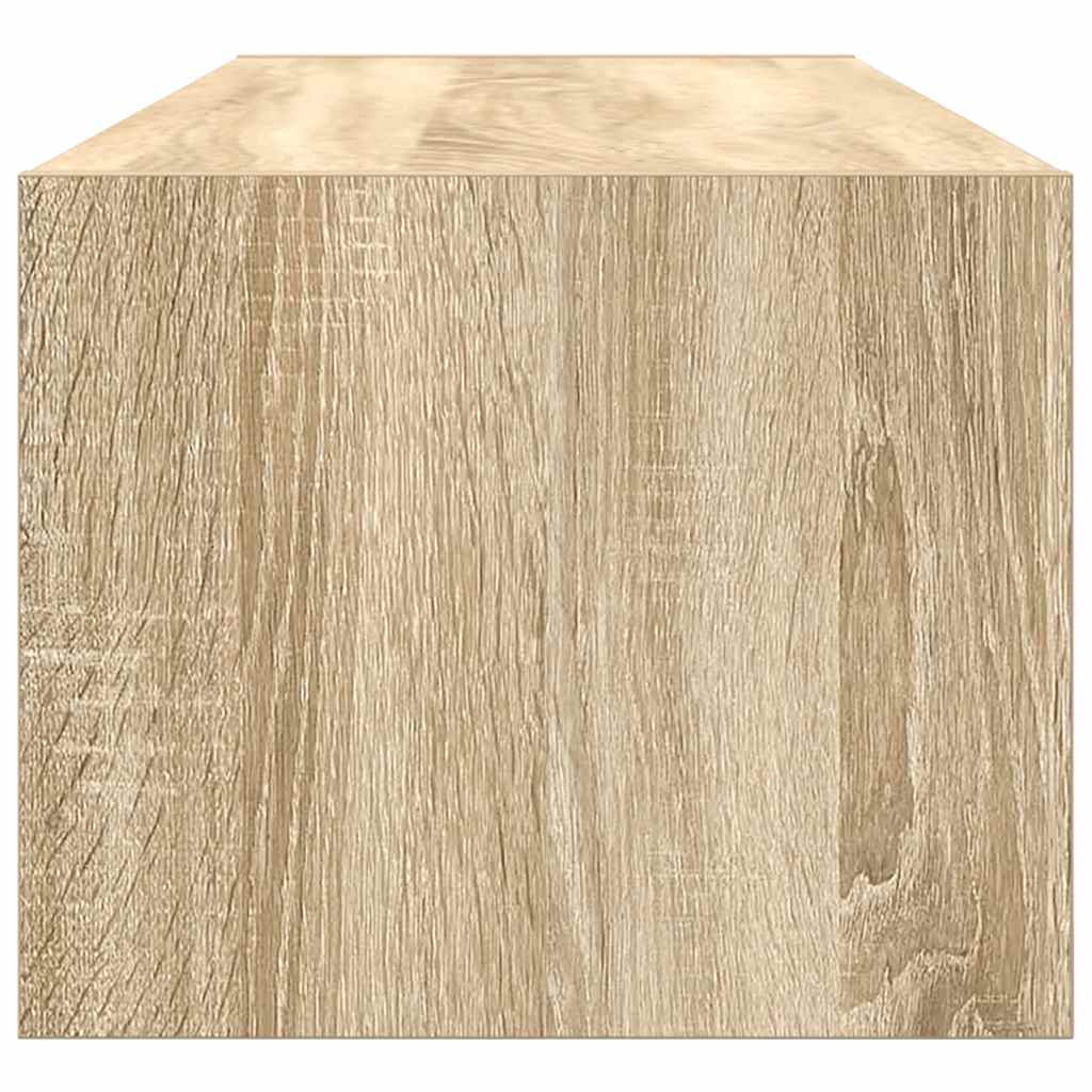 2 db sonoma tölgy színű szerelt fa TV-szekrény 100x31x25,5cm 8
