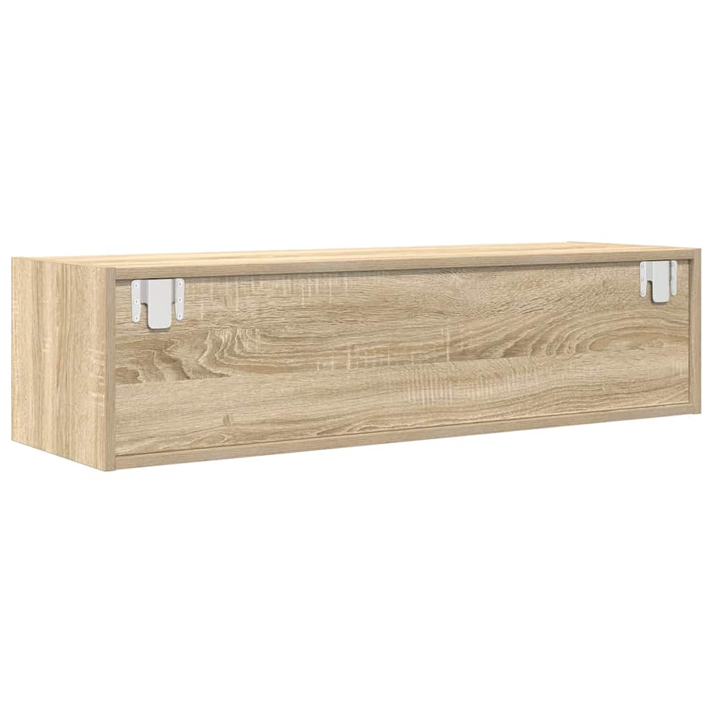 2 db sonoma tölgy színű szerelt fa TV-szekrény 100x31x25,5cm 9