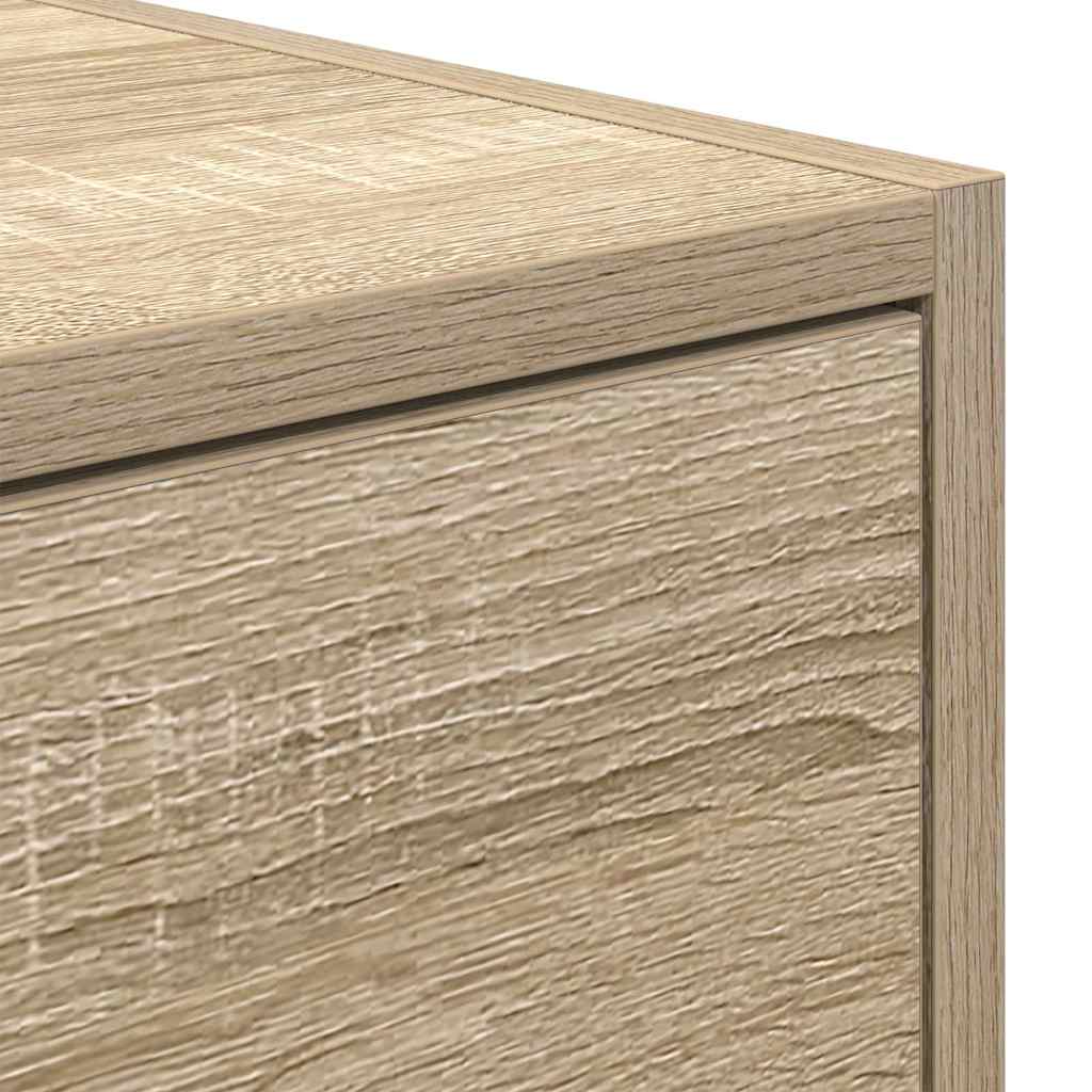 2 db sonoma tölgy színű szerelt fa TV-szekrény 100x31x25,5cm 11