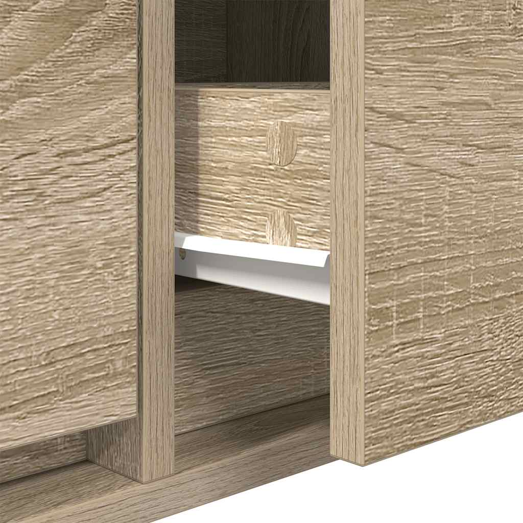Sonoma tölgy színű szerelt fa fali TV-szekrény 60x31x25,5 cm 10