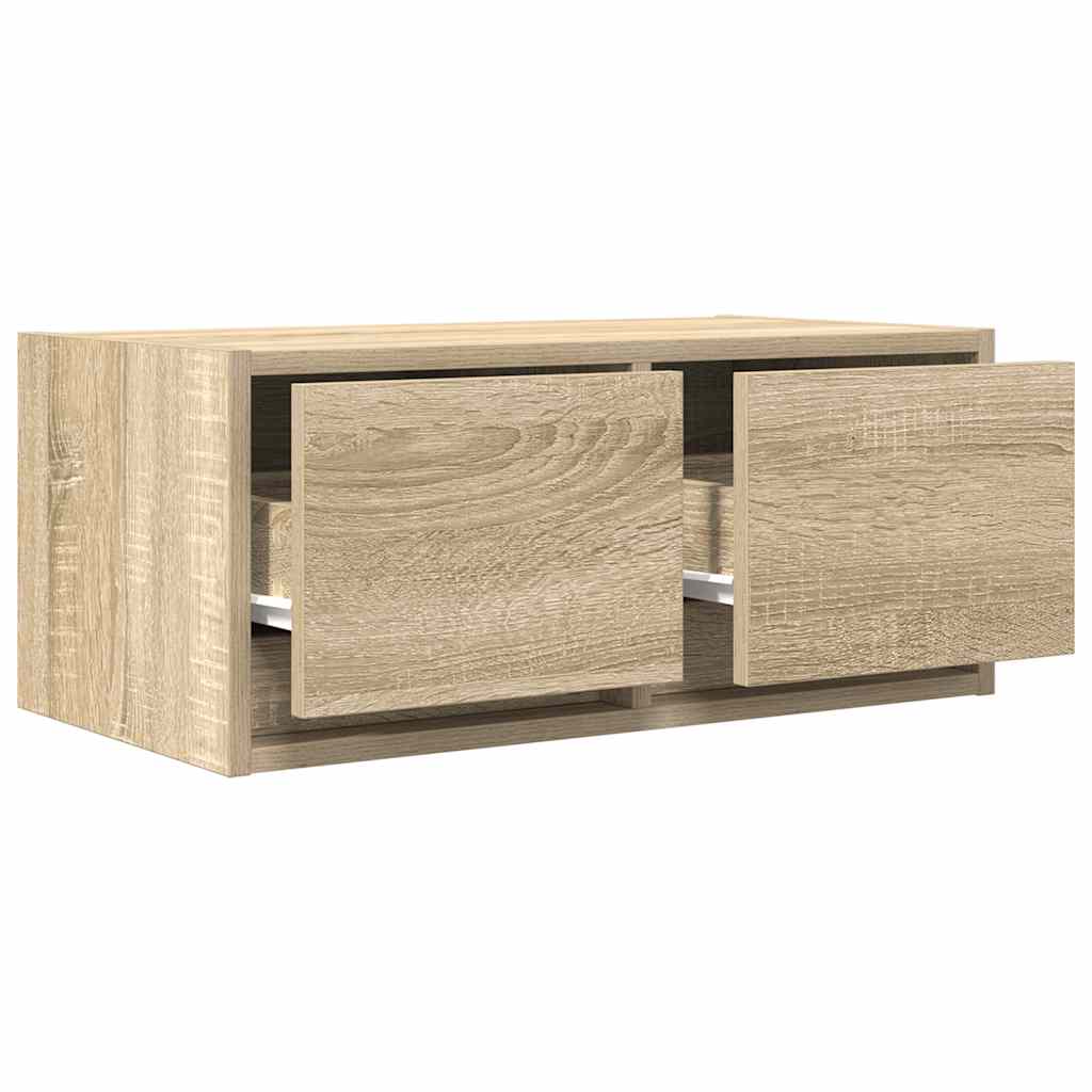 Sonoma tölgy színű szerelt fa fali TV-szekrény 60x31x25,5 cm 4