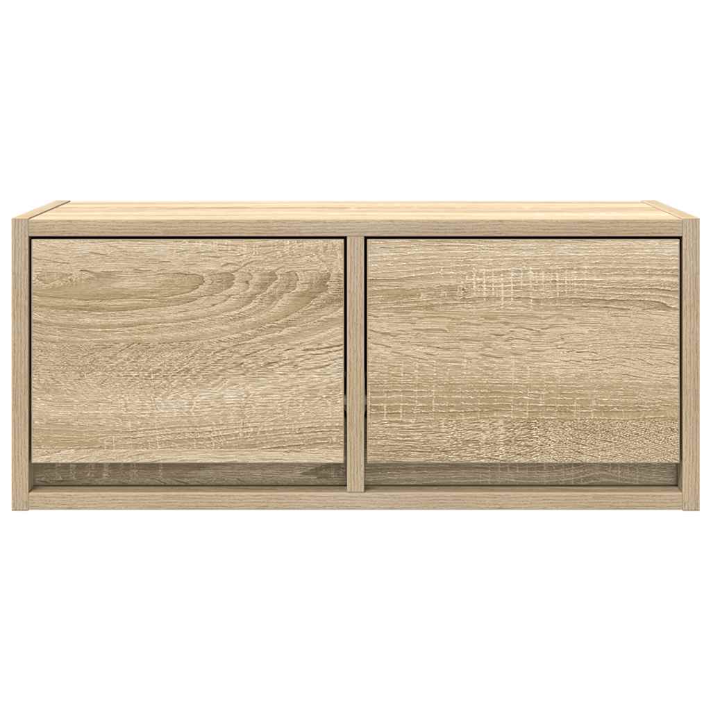 Sonoma tölgy színű szerelt fa fali TV-szekrény 60x31x25,5 cm 5