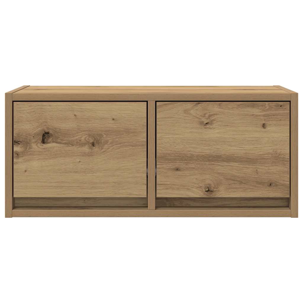 2 db kézműves tölgy szerelt fa TV-szekrény 60x31x25,5 cm 6