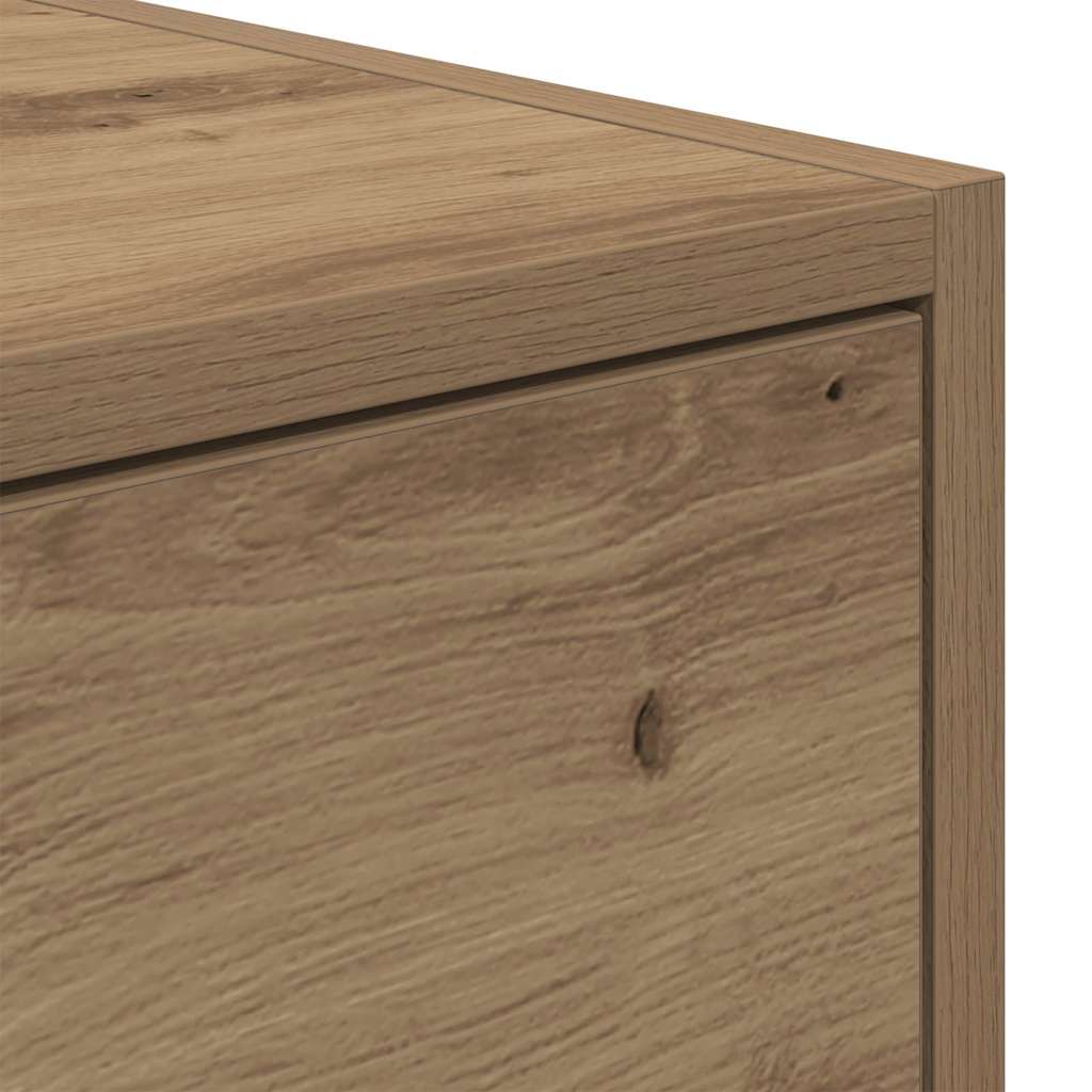 2 db kézműves tölgy szerelt fa TV-szekrény 60x31x25,5 cm 9
