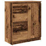 Antik fa szerelt fa tálalószekrény fiókos 71x35x84 cm 2
