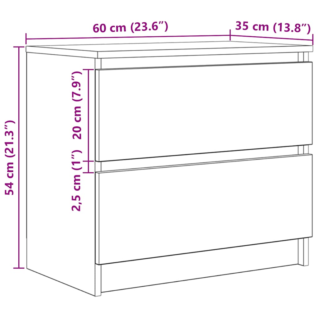 Kézműves tölgy színű szerelt fa TV-szekrény 60x35x54 cm 12