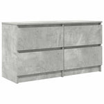 Betonszürke szerelt fa TV-szekrény 100x35x54 cm 2